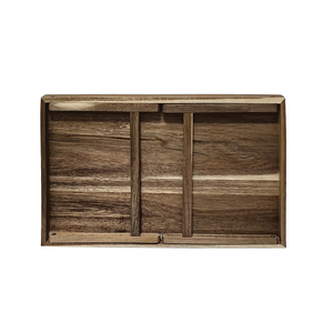Bandeja de mesa de cama de madera de acacia grande Natural House con patas plegables Bandeja de desayuno de madera para computadora portátil en el sofá o la cama - Product Image 3