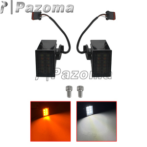 ไฟเลี้ยวหน้าแบบ LED ที่ได้มาตรฐาน DOT สำหรับรถฮาร์เลย์ ซอฟท์เทล โลว์ไรเดอร์ เอสที ปี <span class=keywords><strong>2022</strong></span>-2025 ตัวเรือนโลหะ เลนส์รมดำ - Product Image 4