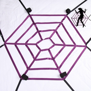 Conjunto de Restricción Ajustable para <span class=keywords><strong>Cama</strong></span>, Tipo Telaraña, con Esposas para Muñecas, Tobillos y Manos, para Mujeres, Hombres, Parejas, Juguetes Sexuales Gay-Bdsm - Product Image 3