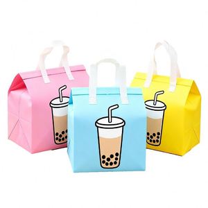 Sac isotherme écologique en non-tissé avec logo personnalisé, sac de courses pour supermarché et livraison de repas, vente en gros - Product Image 3