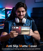 Coque de téléphone magnétique antichoc à effet laser dégradé pour iPhone Duo, compatible avec la charge sans fil pour Apple iPhone Duo, coque de téléphone effet caméléon