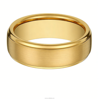 Bague simple en acier titane plaqué or noir PVD 8 mm, bijoux minimalistes pour hommes, fabrication OEM sur mesure