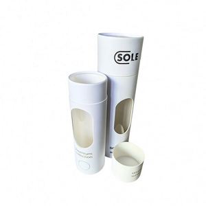 Eco-Friendly Custom Cylinder Packaging Paper Tube Clothing Scarves Tube Packaging With <b>Window</b> - Product Image 6