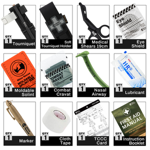 犀牛救援室外防水战术生存创伤Ifak袋急救急救箱 - Product Image 6
