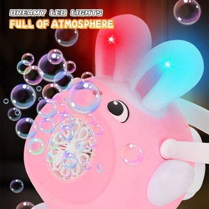 Machine à bulles automatique en forme de dessin animé, jouet pour enfants, 10 trous, souffleur de bulles électrique, <span class=keywords><strong>jeu</strong></span> de bulles d'été avec lumières - Product Image 4