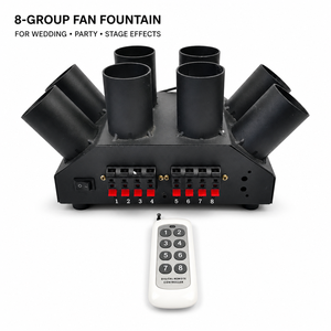 8-Tasten-Digitalfernbedienung 8-Röhren-Fächerförmige Funkenfontänenmaschine mit 45-Grad-Außendüsen für Hochzeiten, Bühnenshows und Partys - Product Image 2