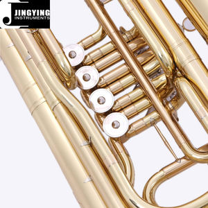 Instruments à vent en laiton 2023 Jingying Music, corps en laiton laqué doré Piston en <span class=keywords><strong>cuivre</strong></span> blanc nickel <span class=keywords><strong>Tuba</strong></span> à 4 touches - Product Image 4