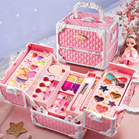 Koper Mainan Rias Anak Baru Set Kotak Hadiah Rias Putri Hadiah Ulang Tahun untuk Anak Perempuan