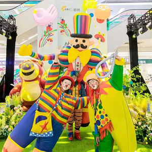 Bán buôn tùy chỉnh PVC Inflatable chú hề cơ thể phù hợp với giảm giá cung cấp Inflatable chú hề quảng cáo inflatables - Product Image 1