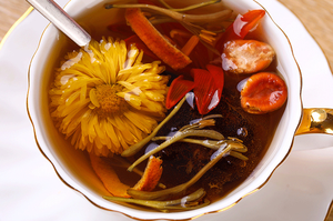 ชาดอกไม้เพื่อสุขภาพแบบซอง ตราสินค้าส่วนตัว หลัวฮั่นกั๋วและเปลือกส้มเก๊กฮวย ลิลลี่เหลียงชา ช่วยขับสารพิษและบำรุงร่างกาย - Product Image 2