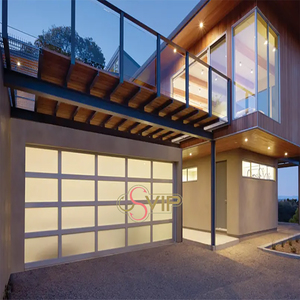 กระจกนิรภัย อลูมิเนียมทันสมัย ​​ประตูโรงรถภายนอกบ้านแบบอัตโนมัติ ป้องกันการโจรกรรม ฉนวนกันความร้อน กันน้ำ รับประกัน 5 ปี <span class=keywords><strong>SVIP</strong></span> - Product Image 3