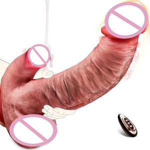 Juguete Sexual Vibrador con Forma de Dildo Realista de Silicona para Mujeres y Parejas, Estimulación Anal y del Punto G, 10 Modos de Vibración - Product Image 1