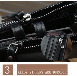 Portefeuille homme Baellerry, nouveau style, 3 couleurs en stock, en cuir PU, section courte, double fermeture éclair, fin, <span class=keywords><strong>porte</strong></span>-cartes, <span class=keywords><strong>porte</strong></span>-<span class=keywords><strong>monnaie</strong></span> - Product Image 5