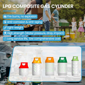 בלוני גז מרוכבים 27.4 ליטר <span class=keywords><strong>LPG</strong></span> לבישול, עשויים מסיבי זכוכית, ניתנים למחזור, עמידים בפני קורוזיה, בעלי בטיחות גבוהה מבית Aceccse - Product Image 2