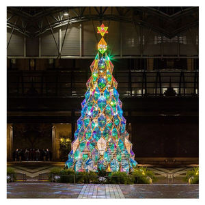 LED สนเทียมกรอบเหล็กที่ทำด้วยมือเชิงพาณิชย์ Lighted 3to30m ยักษ์แสงกลางแจ้งต้นคริสต์มาส - Product Image 6