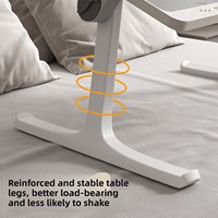 Table de lit pliable en bois, bureau d'étudiant pour écrire et étudier, support pour ordinateur portable pour dortoir et fenêtre en baie