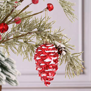 Décoration <span class=keywords><strong>de</strong></span> <span class=keywords><strong>Noël</strong></span> en plastique, pendentif en forme d'étoile à cinq branches, <span class=keywords><strong>de</strong></span> cône <span class=keywords><strong>de</strong></span> pin, <span class=keywords><strong>de</strong></span> gant, <span class=keywords><strong>de</strong></span> canne en sucre, <span class=keywords><strong>de</strong></span> boîte cadeau, style américain, ornement DIY - Product Image 5