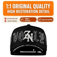 Gorra de Béisbol Original de Alta Calidad El Barbas con Logotipo Bordado DARK NEBULA, Visera Curva Desgastada, Gorra Rich Forever Beard