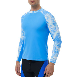 เสื้อยืดรัดรูปสีพื้นแห้งเร็ว UPF50เป็นมิตรกับสิ่งแวดล้อม - Product Image 5