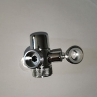 Vanne de dérivation de raccord de plomberie en laiton, surface chromée, ensembles d'accessoires de salle de bain