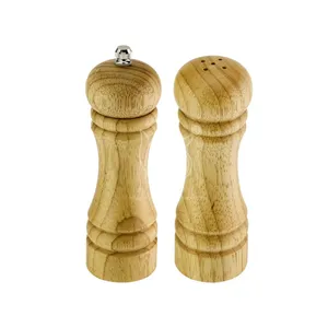 New Design Wood Pepper Mills Shakers Grinder Ceramic Grinding Core Wooden Salt And Pepper Grinder Set For Home Kitchen Eating