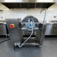 Marmite de cuisson à induction inclinable automatique en acier inoxydable avec agitateur