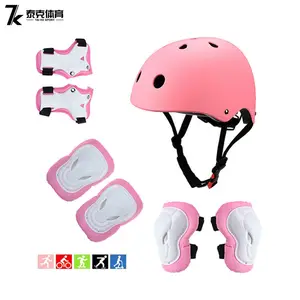 Kit de protectores de patín para niños, conjunto de casco para monopatín, equipo de protección, rodillera, Codera de muñeca