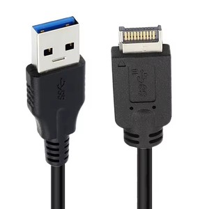 Cable de Conexión USB 3.1 Tipo-<span class=keywords><strong>E</strong></span> de 50cm y 10Gbps para Panel Frontal, Macho a Macho USB 3.0 AM para Placa Base - Product Image 4