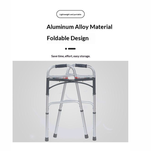 Factory Supply Stainless Steel <strong>Disabled</strong> <strong>Walker</strong> Height Adjustable Foldable <strong>Walker</strong> Rehabilitation Walking Aid for the Elderly - Product Image 4