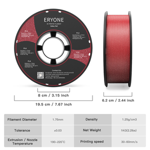 <span class=keywords><strong>Filament</strong></span> Pla multicolore <span class=keywords><strong>rouge</strong></span>, 1KG, 1.75mm, pour stylo, imprimante 3D, Drucker - Product Image 5