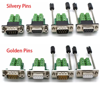 DB9 COM RS232 terminales de señales sin transferencia conector macho hembra D sub 9Pin