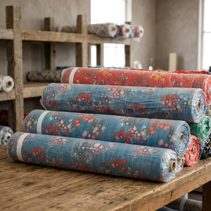 Tela de Lino Estampada RAYON LINEN PRINT WOVEN 57/58'', Muy Ligera, Resistente al Viento, Precio por Metro - Product Image 3