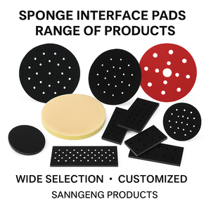 5 Pack 6 Inch Sanding Interface <strong>Pads</strong>, Hook and Loop 6 Inch Soft Density Sponge Cushion Buffer Backing <strong>Pads</strong> Foam Interface <strong>Pads</strong> - Product Image 5