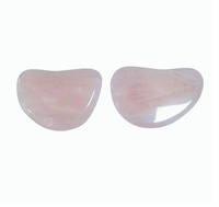 Outils de beauté anti-gonflement, produits de massage en jade naturel et quartz rose, pierres rafraîchissantes pour les yeux cryo.