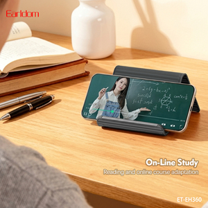 Earldom Foldable Desktop Phone Stand Universal Mobile <b>Holder</b> for IPhone ET-EH360 Black - Product Image 6