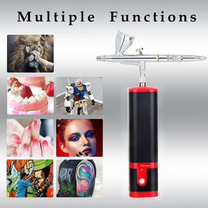 Rechargeable aérographe barbier jouet modèle casque TshirtPaint Art artisanat <span class=keywords><strong>Textile</strong></span> Mural cosmétique maquillage ongles beauté gâteau compresseur - Product Image 4