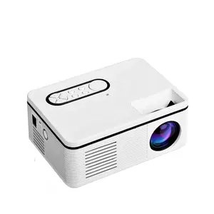 Miniproyector LED portátil para el hogar, reproductor multimedia pequeño con altavoz incorporado