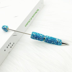 Nouveau stylo à bille rotatif fait main avec perles de diamant AB, motif ciel étoilé, pour DIY, vente en <span class=keywords><strong>gros</strong></span> - Product Image 6