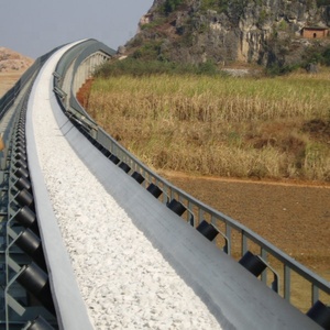 Sabuk konveyor daur ulang limbah batu bara kinerja tinggi/tas semen pekerjaan berat sabuk konveyor - Product Image 6