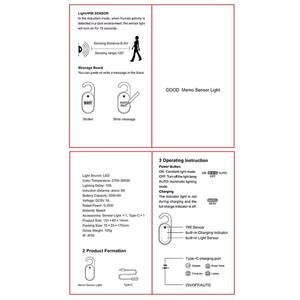 Lámpara con Sensor de Cuerpo Humano, Lámpara de Ambiente Creativa, Lámpara Nocturna con Sensor para Pasillo, Lámpara con Sensor para Manija de Puerta - Product Image 6