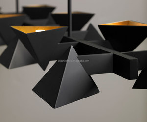 Jonathan โคมไฟระย้าสีดำยาวสีน้ำตาลทันสมัยสำหรับห้องนั่งเล่นโต๊ะรับประทานอาหาร - Product Image 4