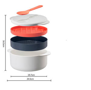 Olla <span class=keywords><strong>Arrocera</strong></span> T231 Nueva para Horno <span class=keywords><strong>Microondas</strong></span>, Olla Multifuncional para Arroz y Verduras, Olla de Vapor de Dos Capas para el Hogar y Restaurantes - Product Image 6