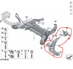 31126883017 31126883018 Brazo de control de suspensión delantera automotriz Brazo de nudillo para BMW F45 F49 <span class=keywords><strong>2</strong></span> Series X1 Mini COOPER S - Product Image 6