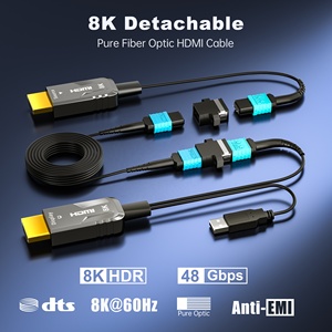 MPO <span class=keywords><strong>AOC</strong></span> <span class=keywords><strong>HDMI</strong></span> 2,1 Fibra 48Gbps 4K/120Hz 8K/60Hz Sin EMI Cable <span class=keywords><strong>HDMI</strong></span> de fibra óptica pura Equipo médico 10M 20M 30M 50M 100M 200M - Product Image 6