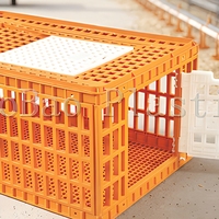 Nouvelle cage de transport en plastique pour poulets, poulailler, boîte de transport pour volailles, montage facile, vente en gros