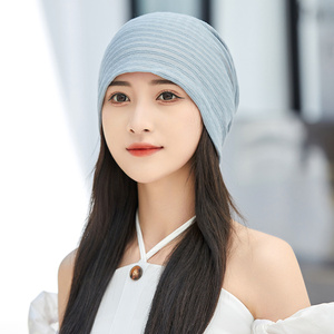 Vente en gros de chapeaux de <span class=keywords><strong>chimio</strong></span> baggy décontractés pour femmes à rayures à la mode pour printemps et été - Product Image 4