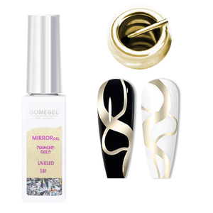 Kit de Nail Art UV Personnalisé OEM/ODM en Gros – <span class=keywords><strong>Vernis</strong></span> Liner Métallique UV Or et Argent, Gel Pigmenté Chrome, Marque Privée, <span class=keywords><strong>Sans</strong></span> Odeur - Product Image 6
