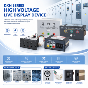 อุปกรณ์แสดงผลแรงดันไฟฟ้าสูง <span class=keywords><strong>DXN</strong></span> ซีรีส์ 220V 6A ตัวบ่งชี้แรงดันไฟฟ้าสำหรับตู้สวิตช์เกียร์ในอาคาร KYN28 พร้อมฟังก์ชันล็อคกิ้งตู้ - Product Image 1