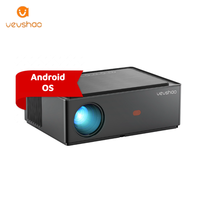 Projecteur VEVSHAO de haute qualité 1080P A25, projecteur portable 3D amélioré, projecteurs de cinéma maison Android avec télécommande
