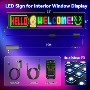 Lớn lập trình dẫn đăng ký, P5 Độ phân giải trong nhà cửa hàng dẫn đăng ký, ứng dụng Bluetooth, cho doanh nghiệp Cửa hàng bán lẻ cửa sổ hiển thị - Product Image 2